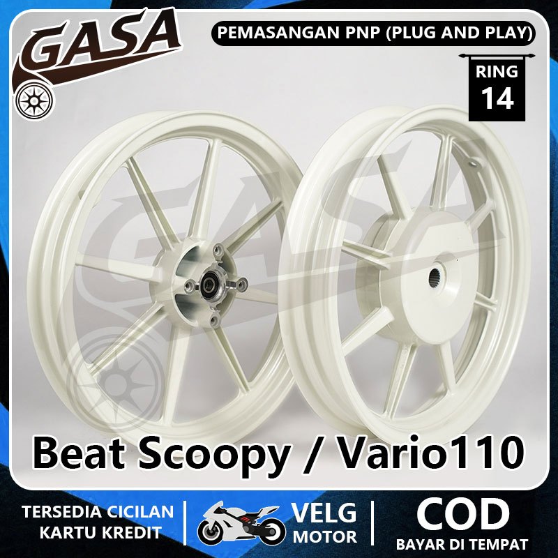 VELG BIKINGBOY PALANG 8 RING 14 Untuk Semua Beat, Scoopy, Genio, Spacy, Vario 110/110fi/Karbu Velg R