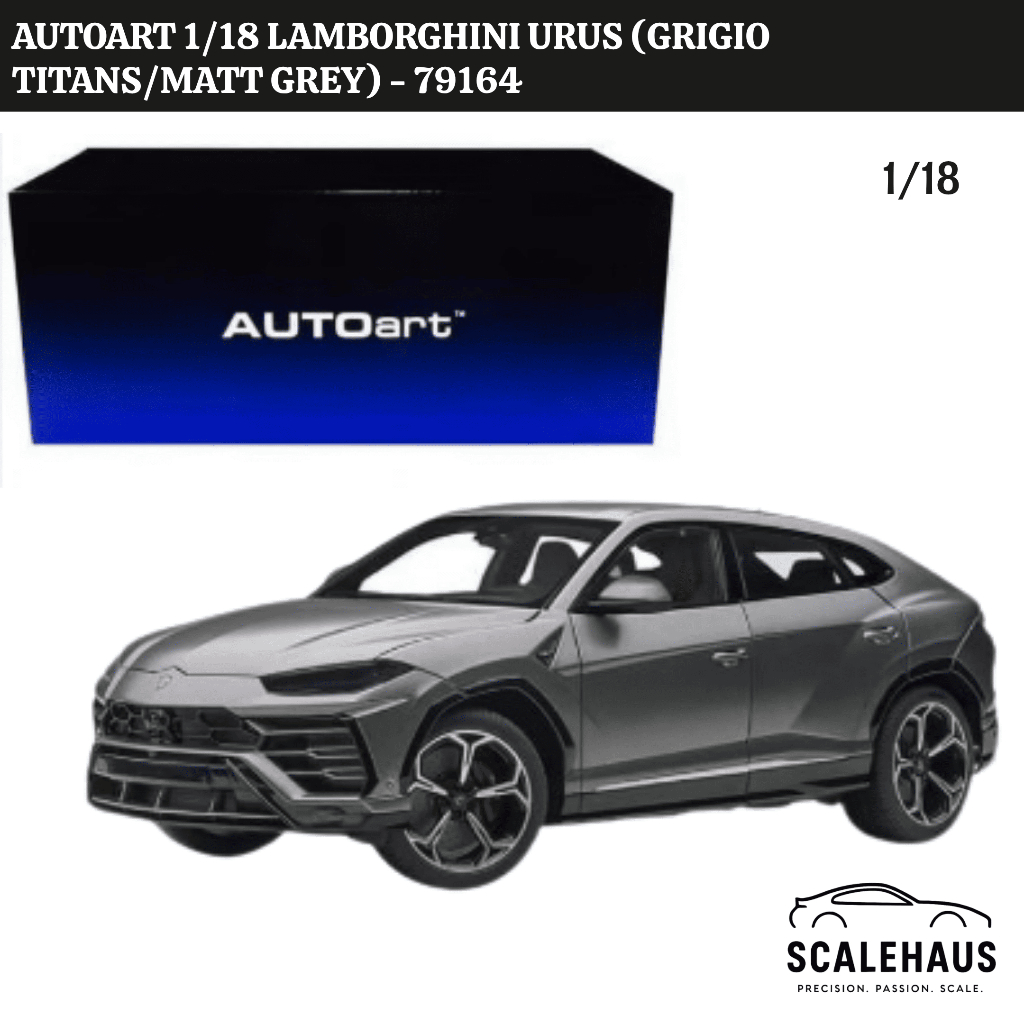 Autoart 1/18 Lamborghini Ururs (Grigio Titans/Matt Grey) - 79164