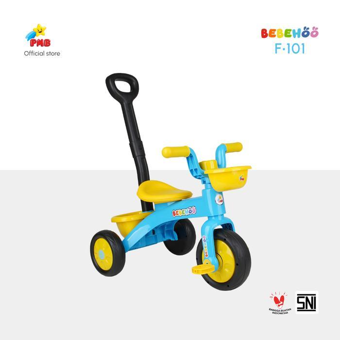 Sepeda roda tiga anak bebehoo F101 pmb sepeda anak roda tiga pmb bebehoo