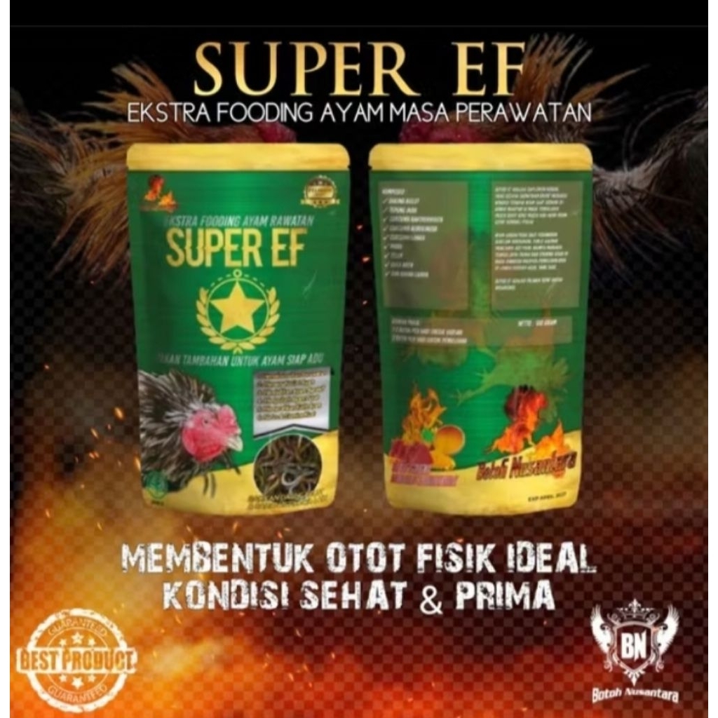 Extra fooding ayam aduan SUPER EF vitamin stamina otot nafas tenaga nafsu makan maksimal
