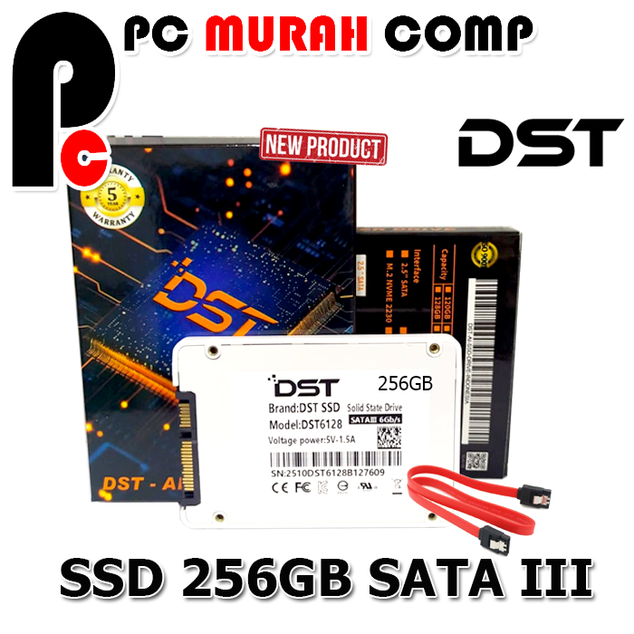 SSD 256GB Merk DST 2.5"mm SATA III 6GB/S