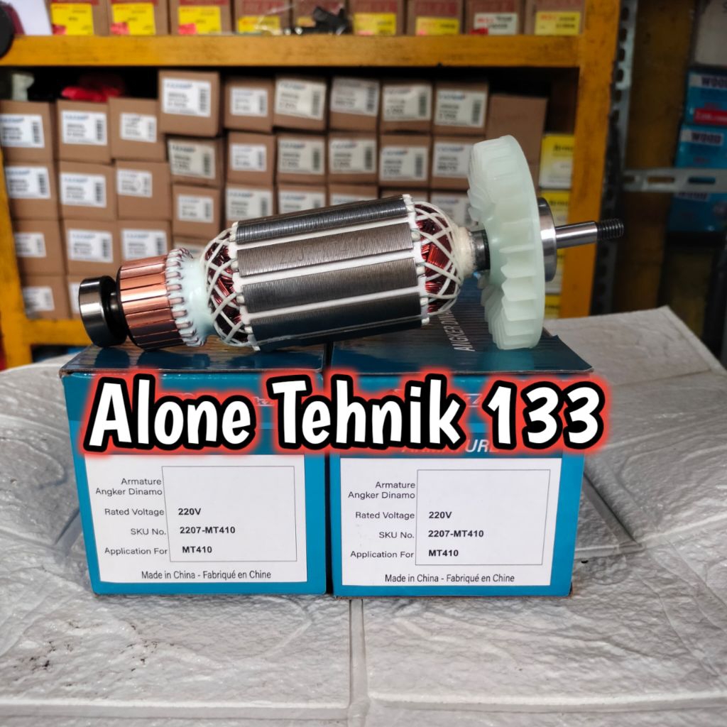 ARMATURE MAKTEC MT410 ANGKER MESIN MARBLE MAKTEC MT410 ROTOR MESIN MARBLE MAKTEC MT 410