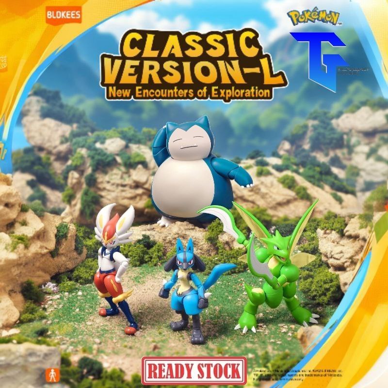 BLOKEES Pokemon Classic Edition CV-L New Encounters Of Exploration Series SCYTHER 74105 - SNORLAX 74