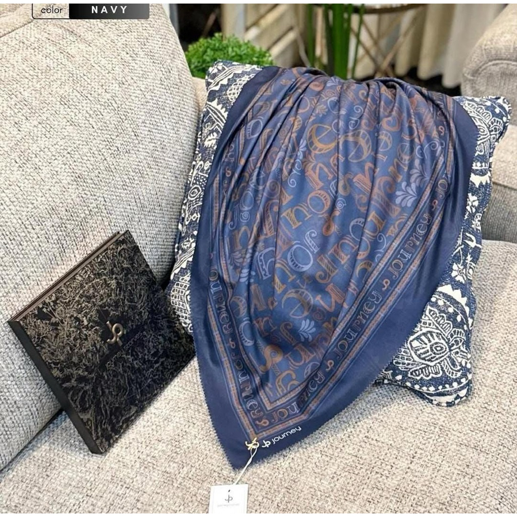 NEW HIJAB SEGI EMPAT MOTIF GRADASI RAYA BY JOURNEY SCARVES KW SUPER