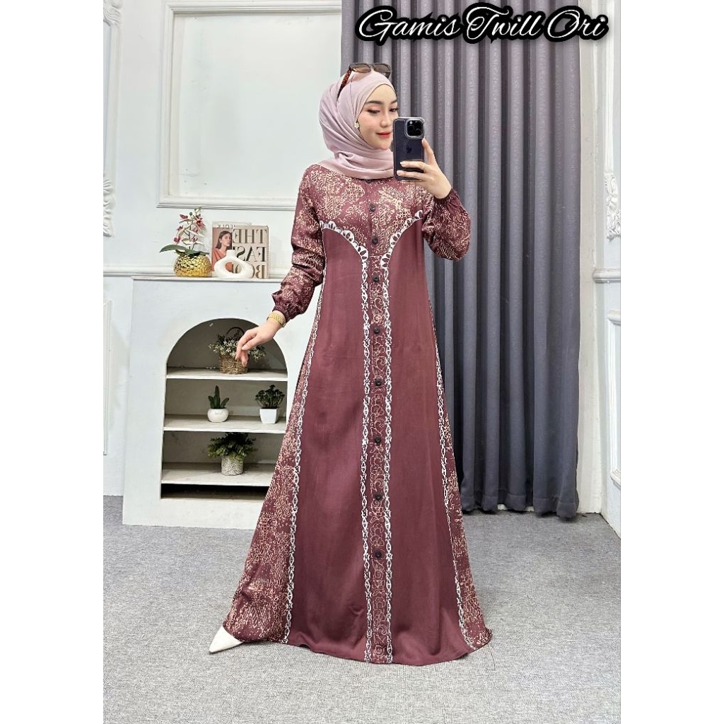 Gamis Twil Ori Gamis Twill Rempel Gamis Jumbo Gamis Cap Malaman Pekalongan
