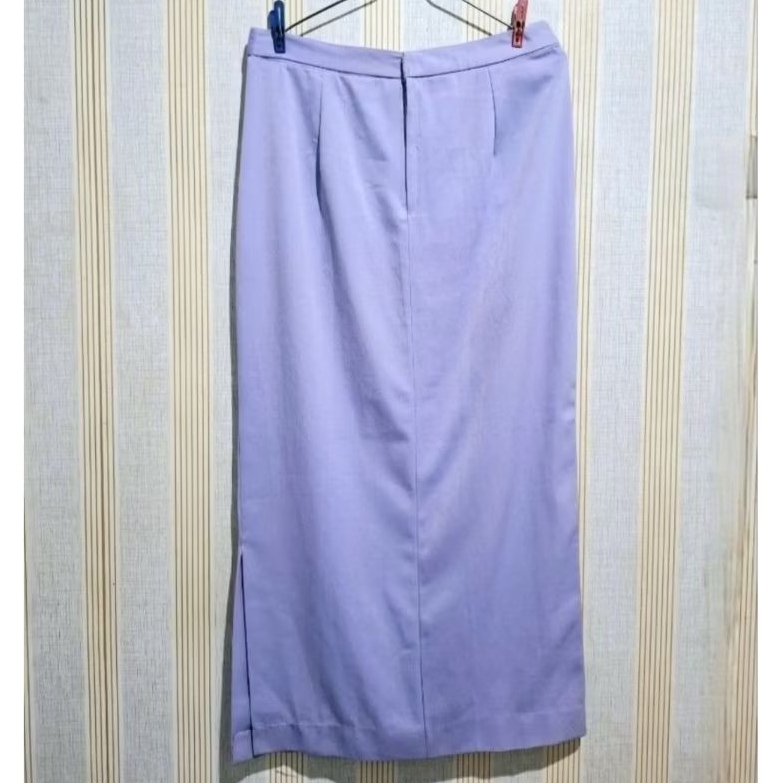 NET* ROK WANITA UNGU / SOFT LILAC POLOS