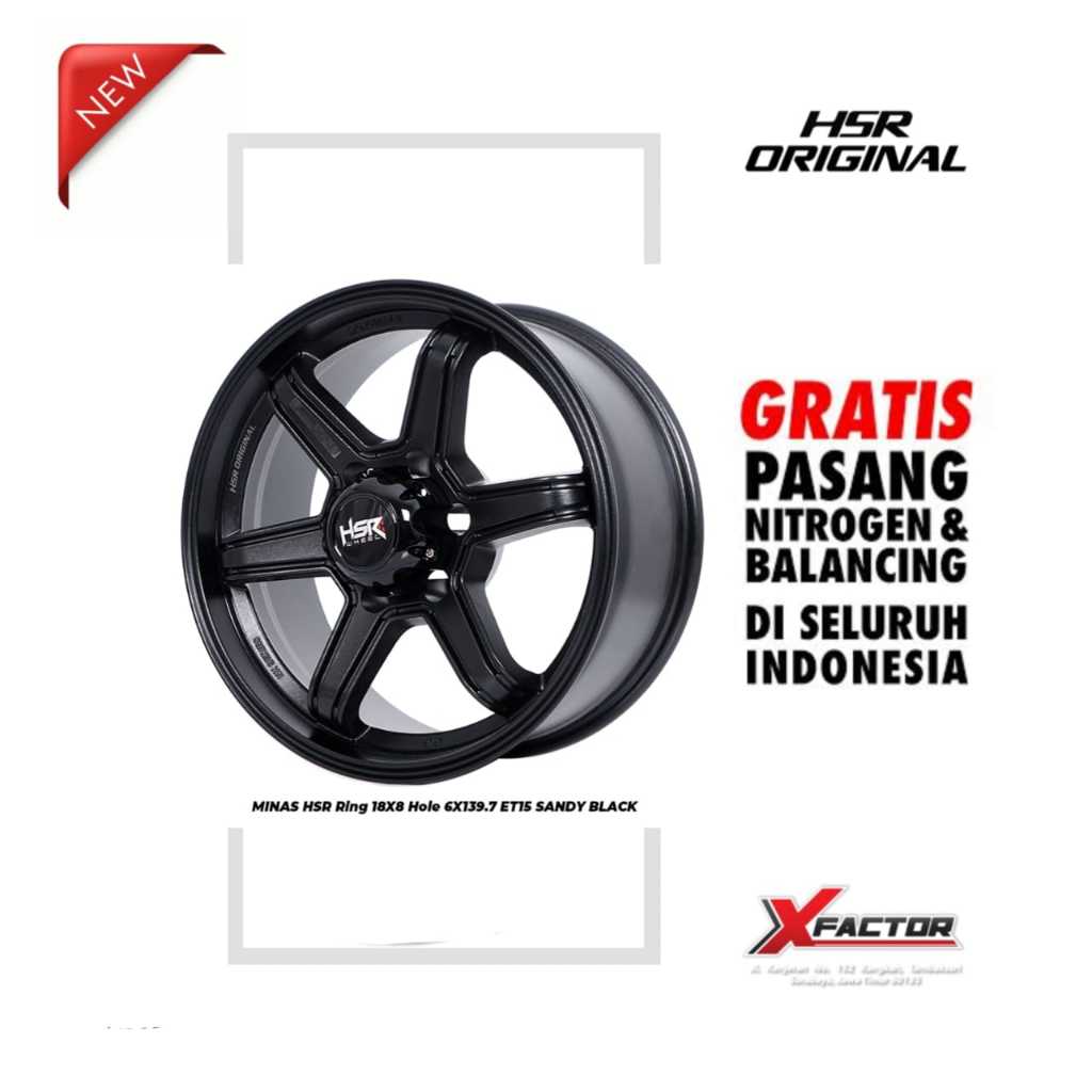 VELG MOBIL HSR R18 HSR MINAS HSR R18X8 H 6X139,7 ET15