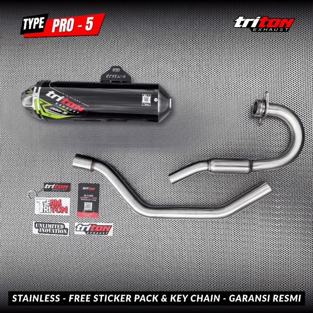Knalpot original triton klx 230 kawasaki 230 full system