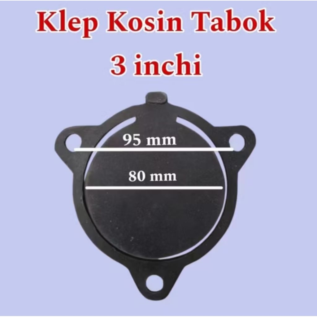 Klep Tabok Pompa Air WP30 (3 Inch) | Check Valve Pompa Air 3” Mesin Honda GX160 GX200