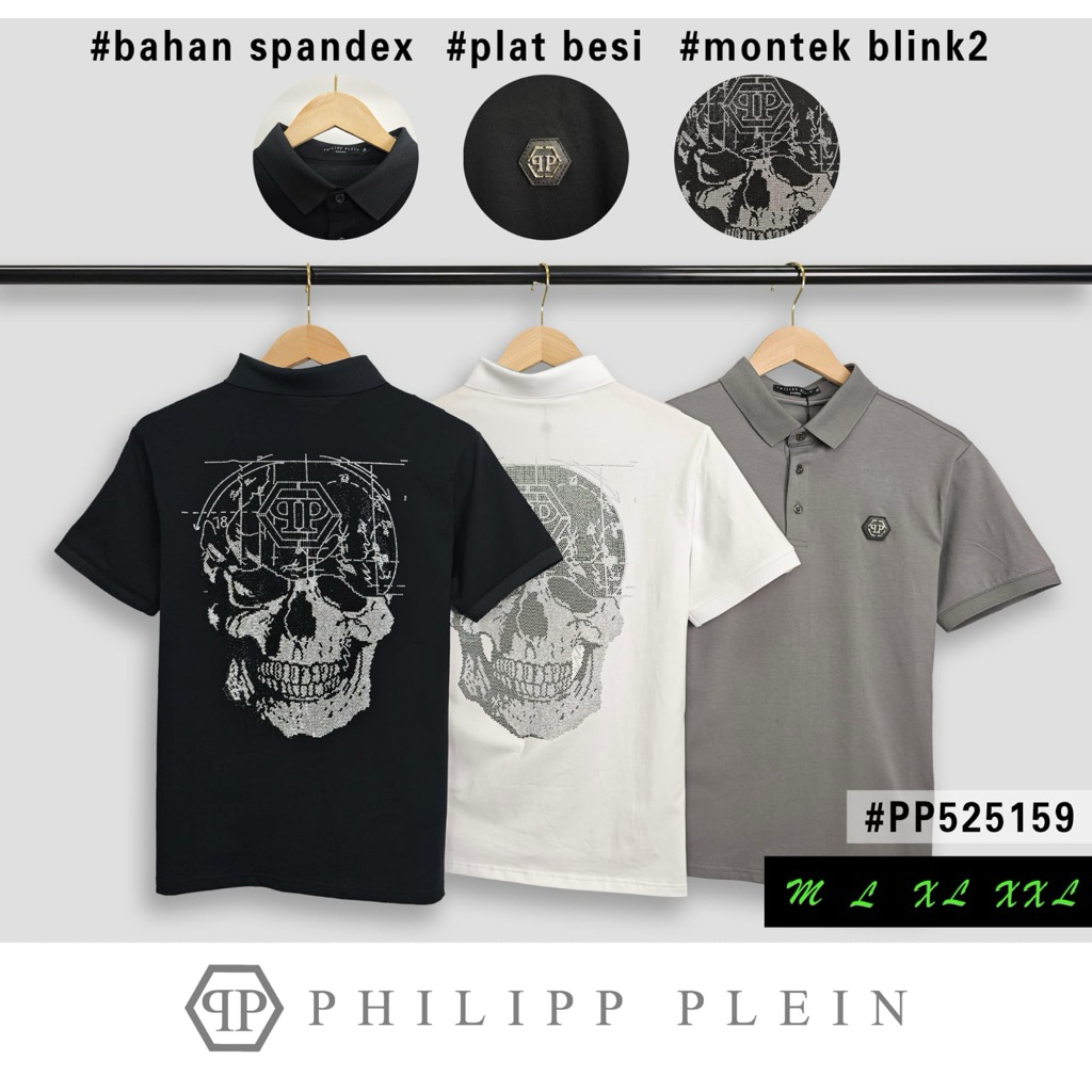 Kaos kerah pria PL525159 Premium import kaos pria unisex premium bahan katun spandex import kaos len