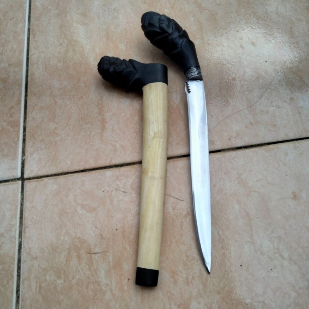 pisau baja gagang mawar