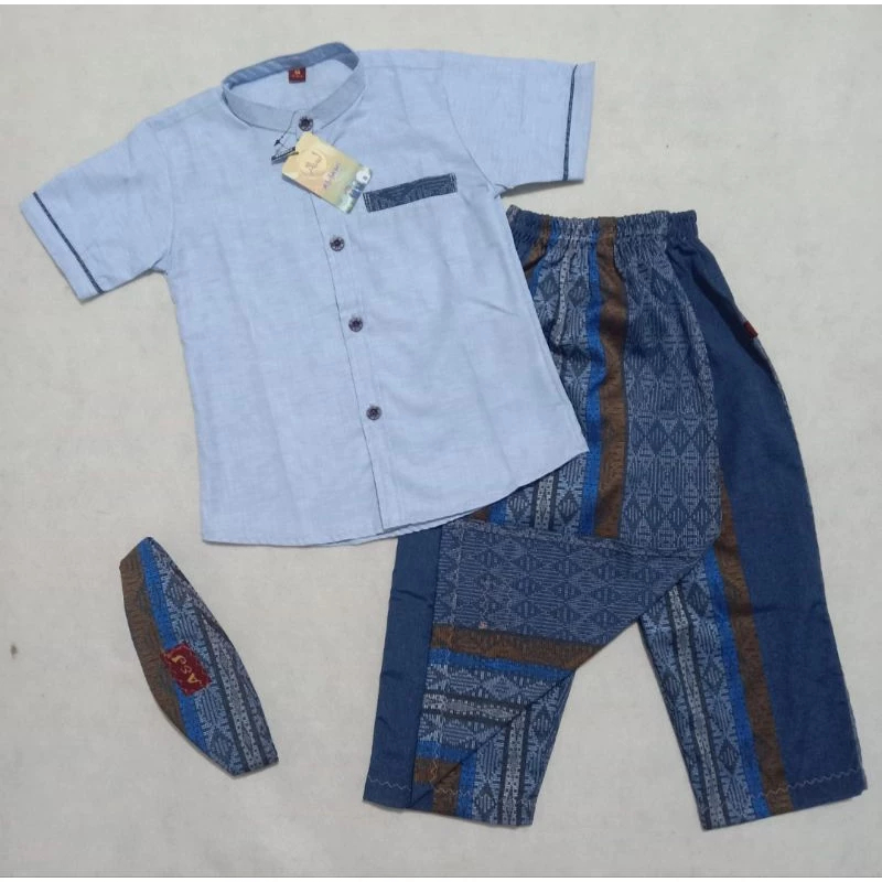 SARKOCI LENGAN PENDEK BY A&J//SARKOCI ANAK USIA 3-13THN//SETELAN SARUNG KOKO