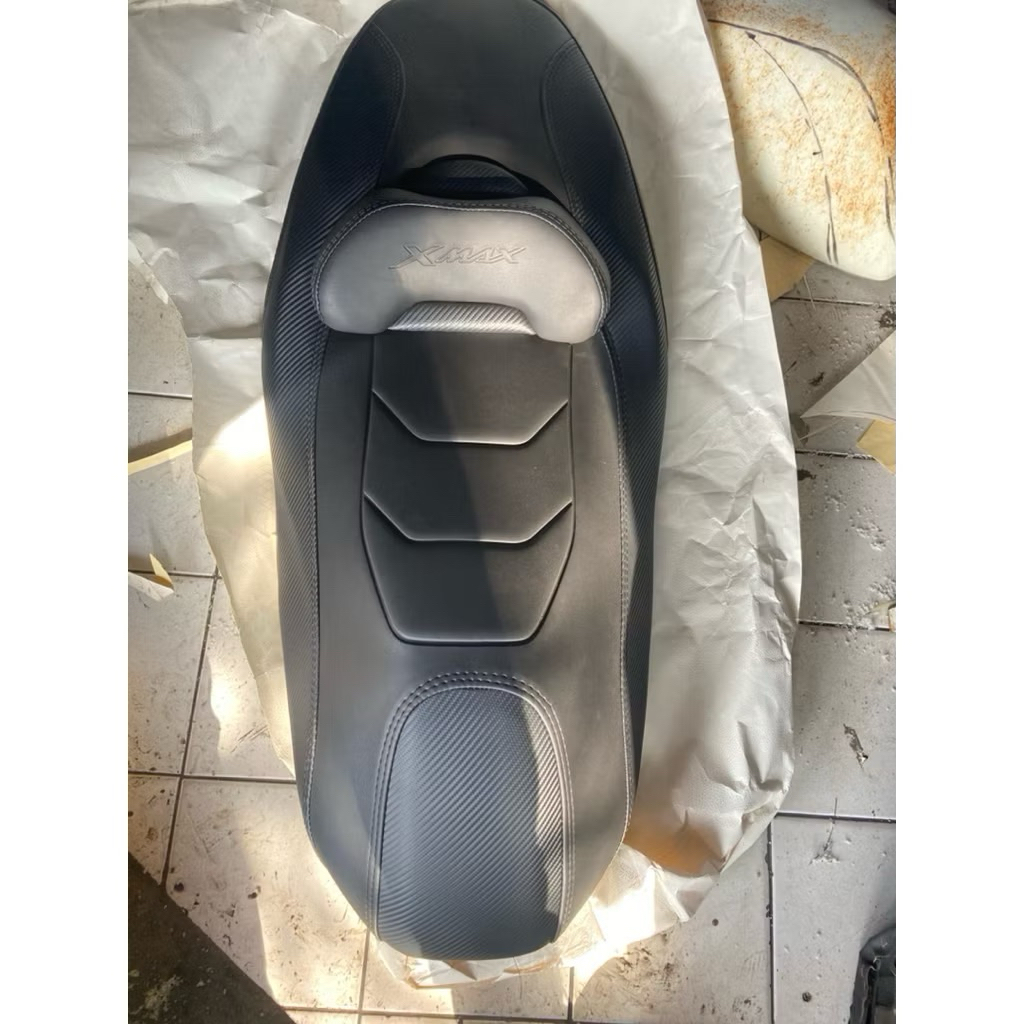 Cover Jok Motor NMAX XMAX PCX MBTech Carera Kombinasi MBTech Raider (Costum)