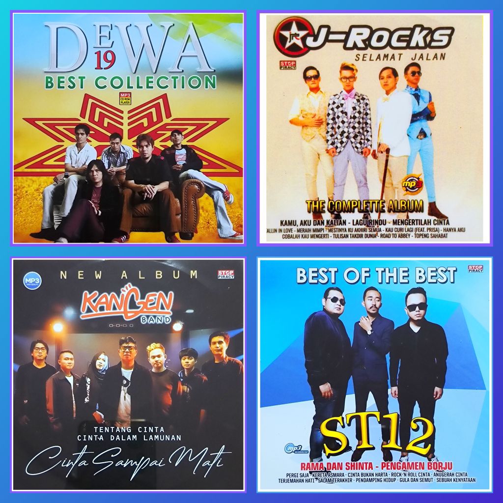 Kaset MP3 Lagu Pop Dewa 19 - J-Rocks - Kangen Band - ST12 Album Pilihan