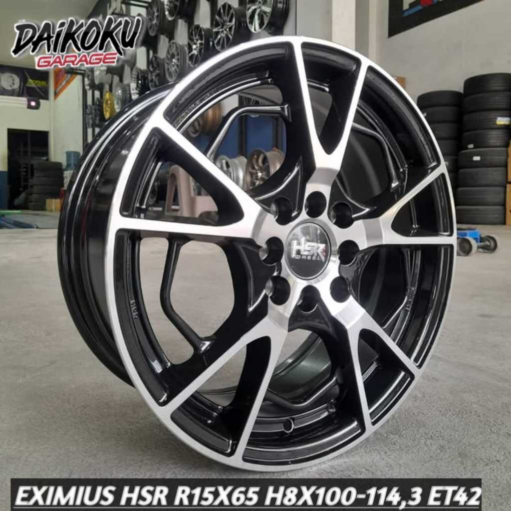 Sale Velg Mobil Ring 15 Eximius Lebar  6.5  ET 42 Black 1 set 4 Pcs Velg Gratis Ongkir