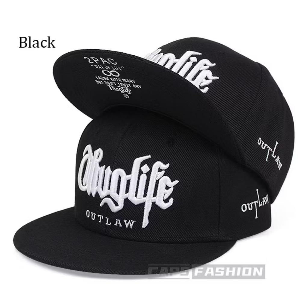 Topi Hitam Snapback Kekinian Bahan Katun Import Unisex