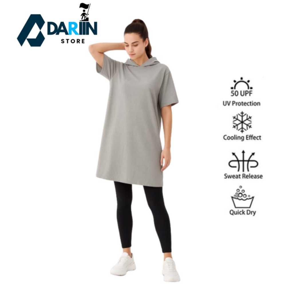 Hoodie Olahraga Wanita Muslim/Atasan Asymmetric Sporty Super Jumbo (HOODIE)