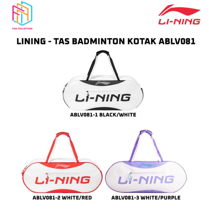 Tas Badminton Bulu Tangkis Kotak LINING ABLV081