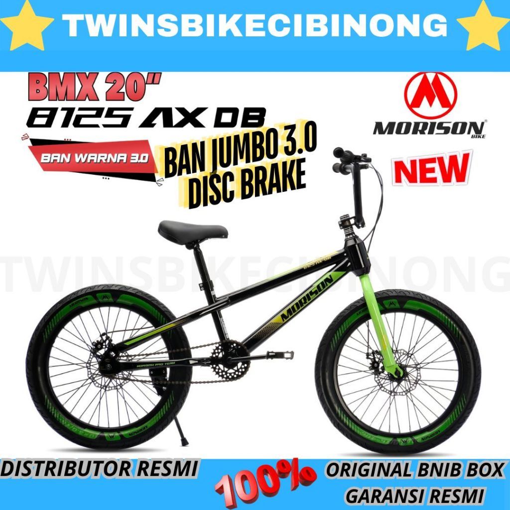 Sepeda Bmx 20 MORISON 3.0  REM CAKRAM DEPAN BELAKANG
