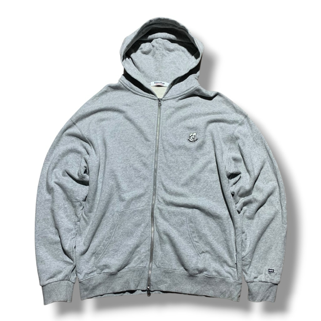 Ebbets Field Small Logo Embroidered Zip Hoodie