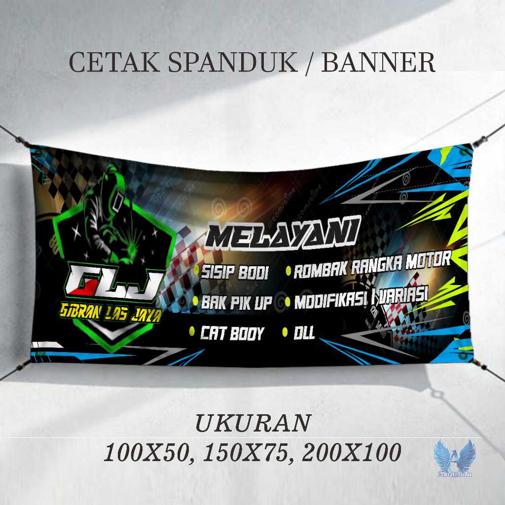Cetak Spanduk Banner  BENGKEL LAS  Costom Desain
