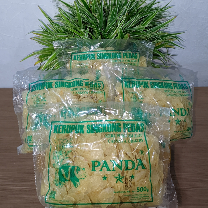 KRUPUK PANDA SINGKONG PEDAS 500 GR