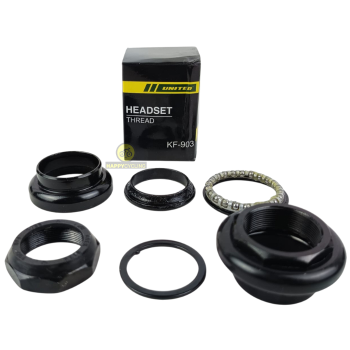 Headset Kom Stir Kom Gear Kom Fork Standar Sepeda United Kf-903 34mm Oversize Standar Drat Happy Cyc