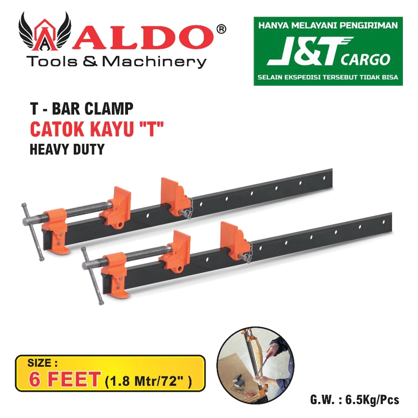 CATOK KAYU "T" HEAVY DUTY - 6 FEET