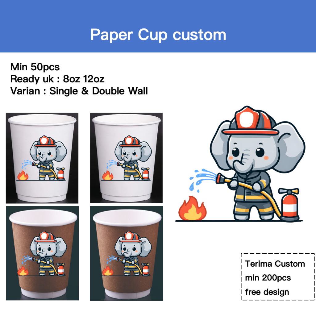 Paper Hot Cup Single&Double Wall 8oz,12oz / Paper Cup 8oz,12oz Single danDouble Wall Full Printing