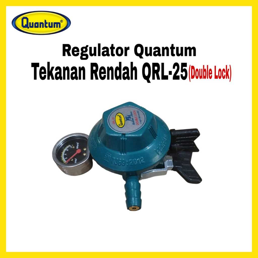 QUANTUM Regulator Gas LPG Double Lock QRL-25 / Double Lock Quantum Shark Jaws