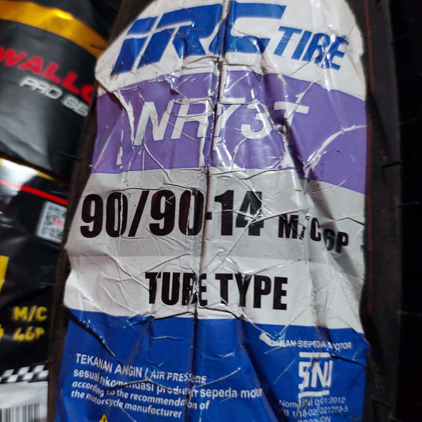 (IRC NR73T) Ban Luar IRC NR73T 90/90/14 Tube Type Ban Luar Non Tubeless