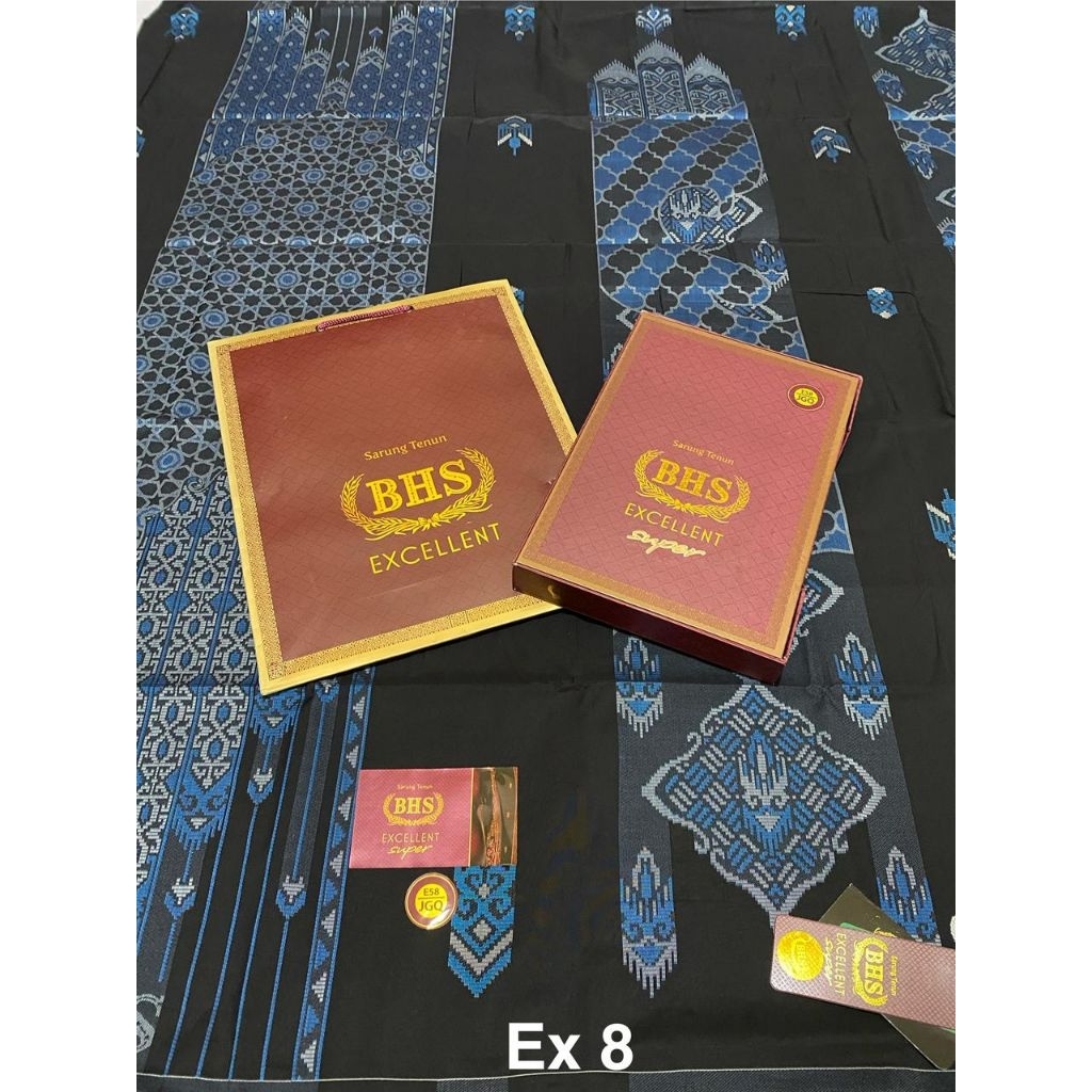 Sarung BHS EXCELLENT Hitam ska jgl jge jgn jgf classic skt songket