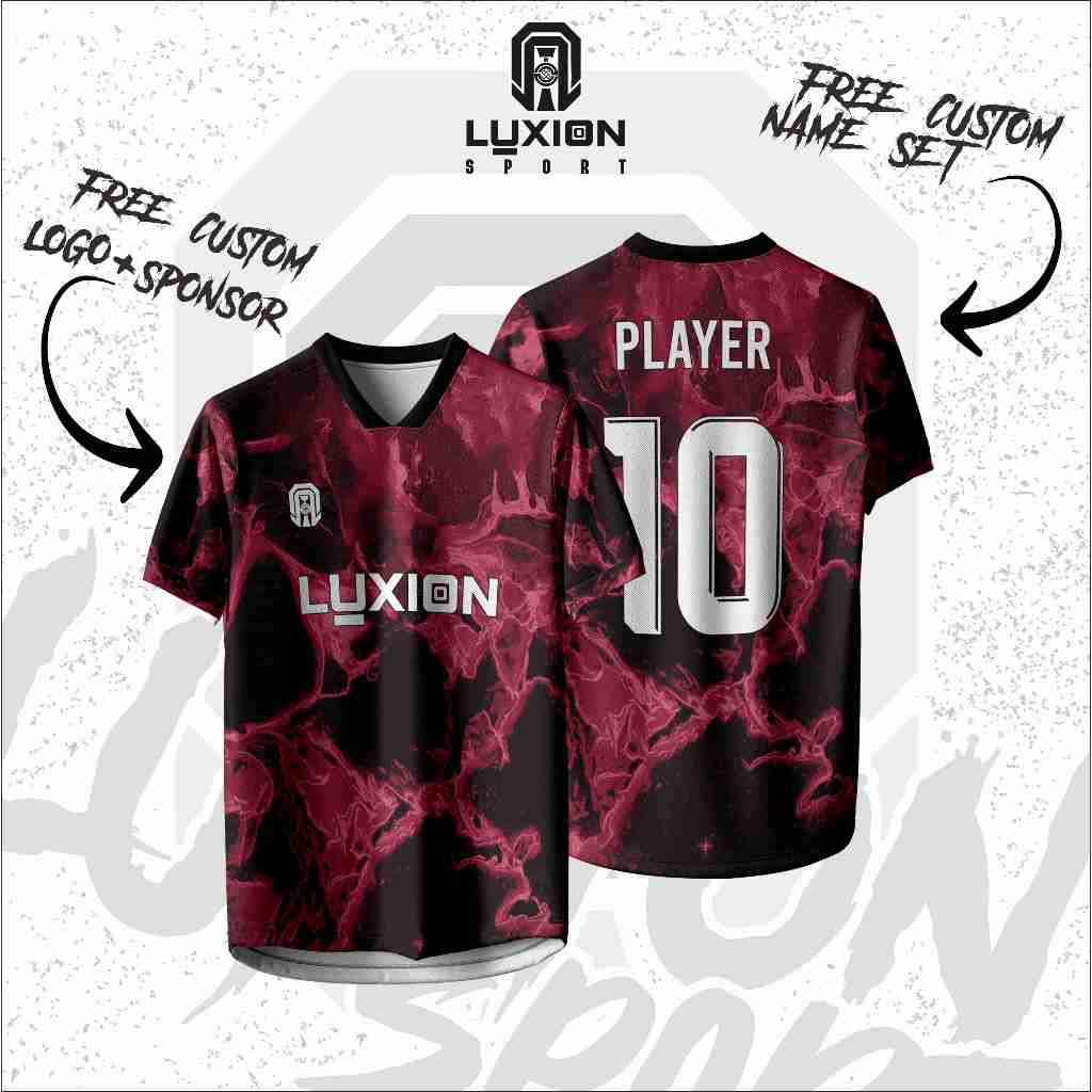 Jersey Futsal Custom Nama Nomor Sponsor Dry Fit || Jersey Bola Custom Nama Nomor Sponsor Premium