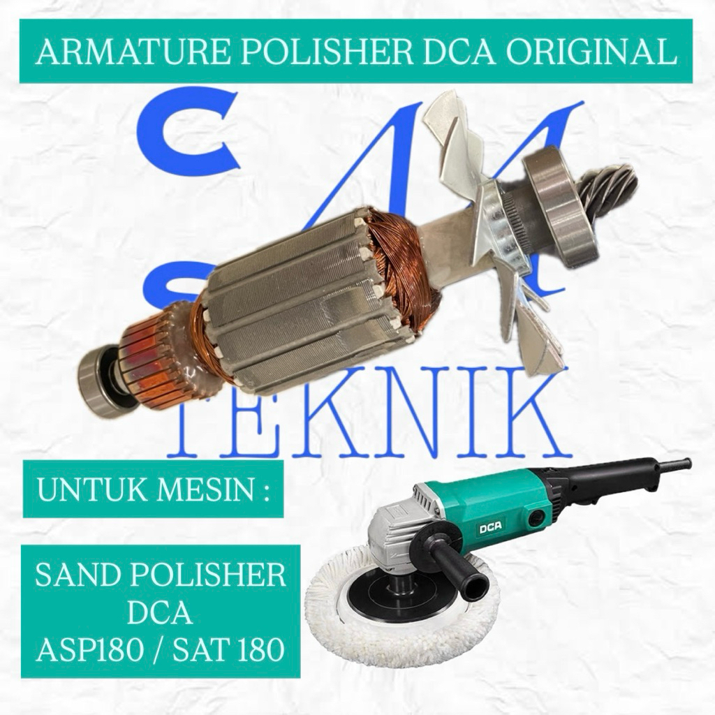 ARMATURE ANGKER POLISHER DCA ASP180 ANGKER MESIN POLES DCA ASP180