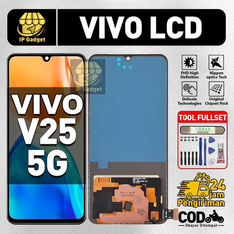 Original Lcd VIVO V25 5G fullset ori asli Layar hp touchscreen Sentuh Versi Tinggi COD
