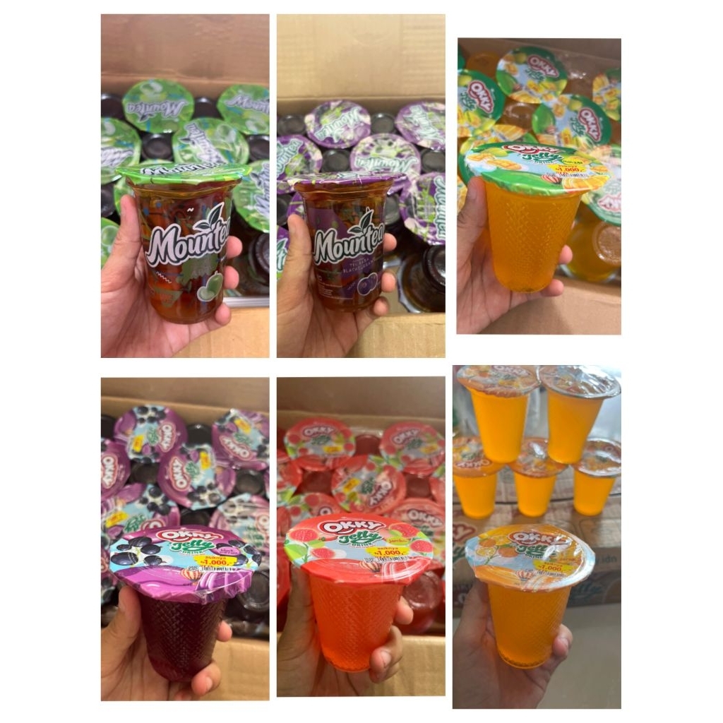 mountea/ okky jelly drink(1 bal isi 24 gelas)