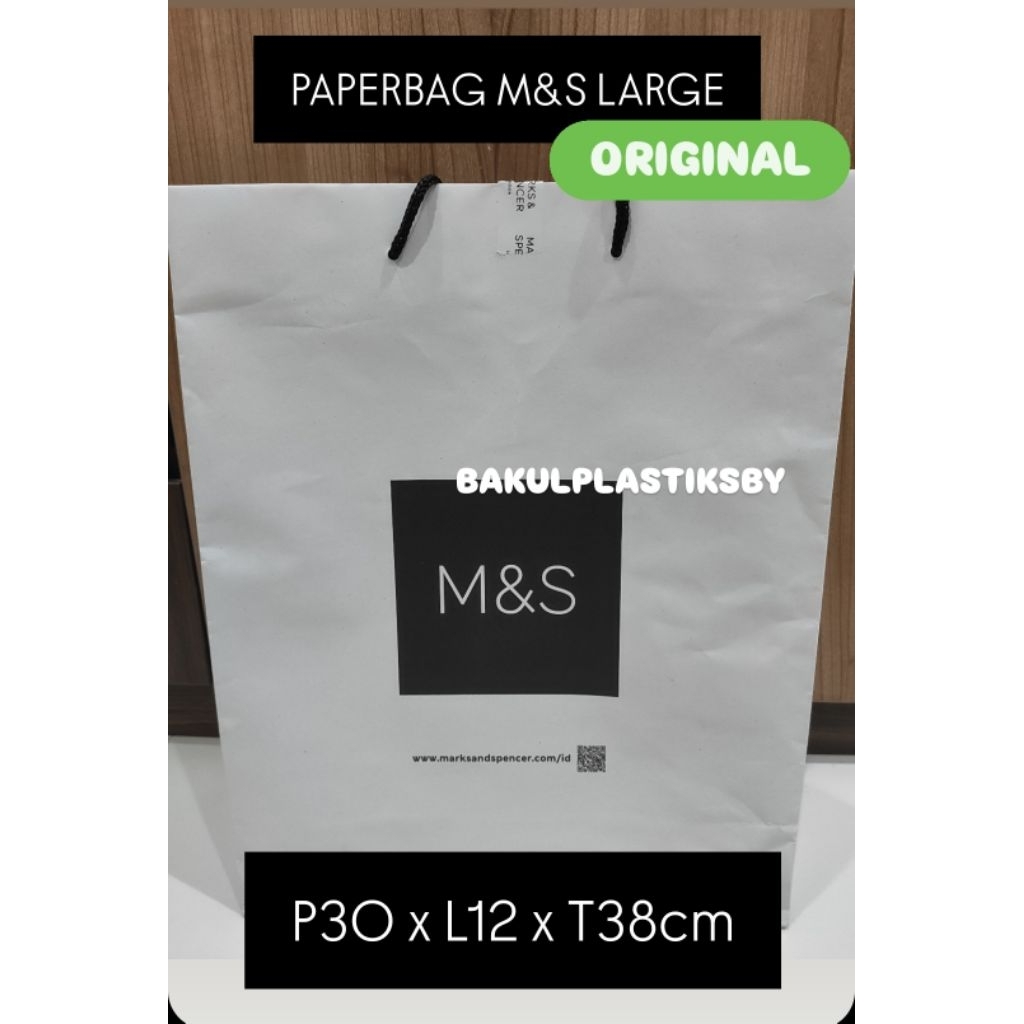 PAPERBAG MARKS & SPENCER ORIGINAL / PAPER BAG M&S.