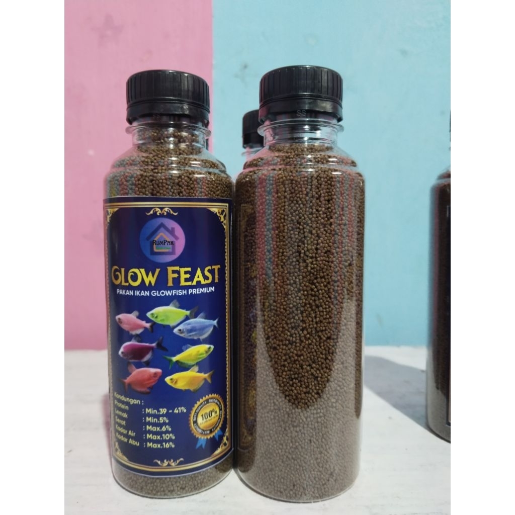 Pakan ikan hias Kecil GW 150gram premium kemasan botol
