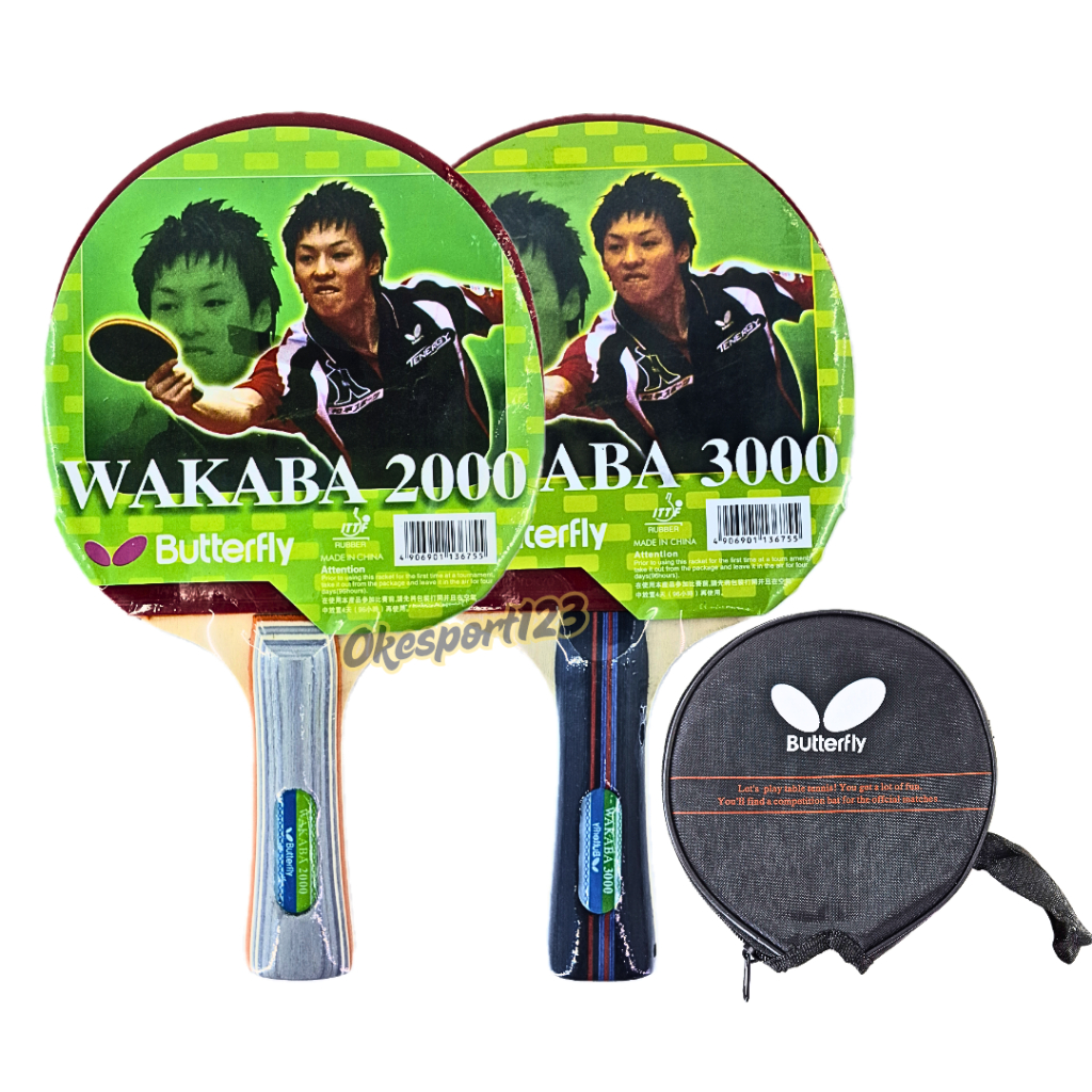 BAD PINGPONG BUTTERFLY WAKABA 2000 & WAKABA 3000 /  BET TENIS MEJA WAKABA 2000 & WAKABA 3000 – Bet S