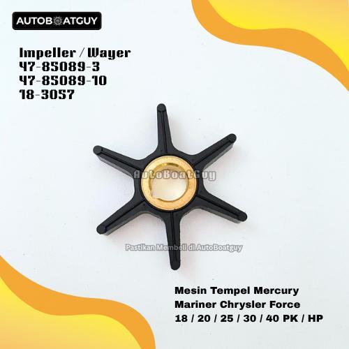 Impeller / Wayer  47-85089-3 47-85089-10 18-3057 Mesin Tempel Mercury Mariner Chrysler Force 18 / 20