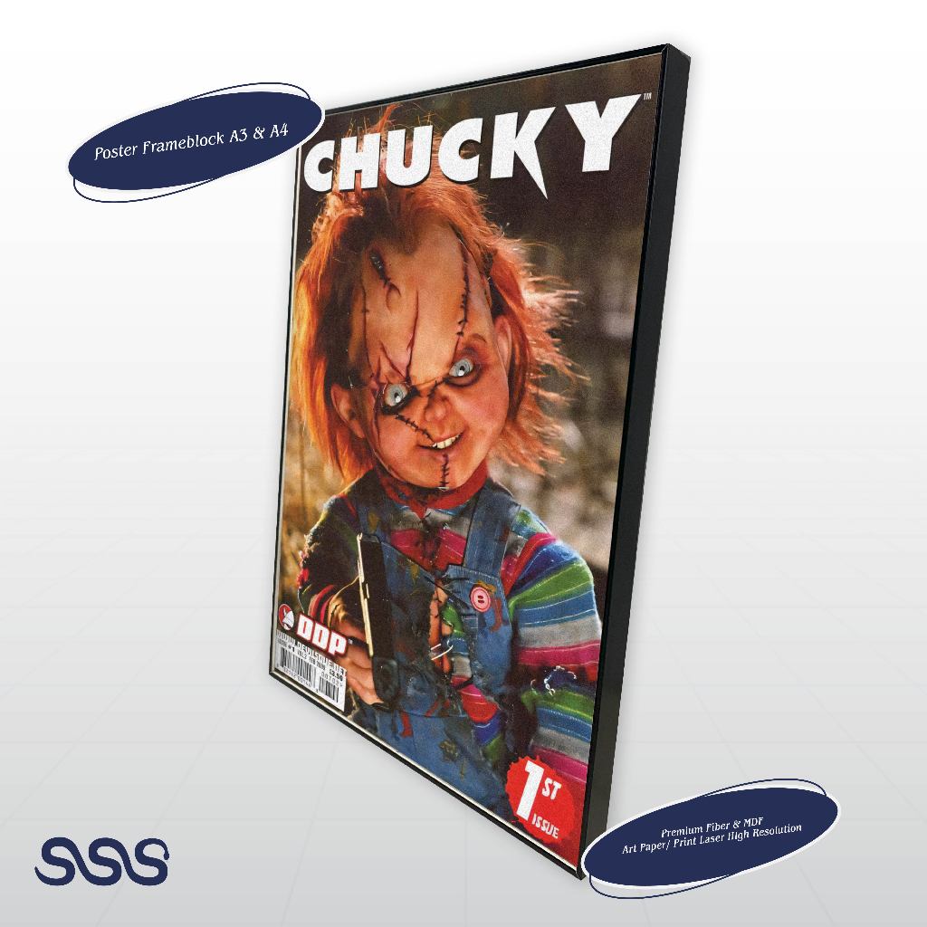 POSTER CHUCKY / MOVIE POSTER / POSTER FRAMEBLOCK 533