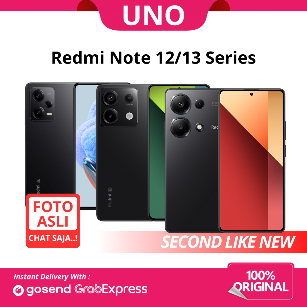 SECOND Redmi Note 12 Pro 5G / Note 13 / 13 Pro HP Bekas Like New