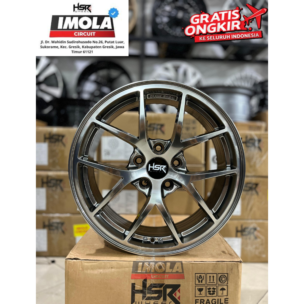 Velg Racing HSR WHEEL R17 PnP Mobil BRV Xpander Innova Ertiga Grandmax HRV Model BBS Ring 17