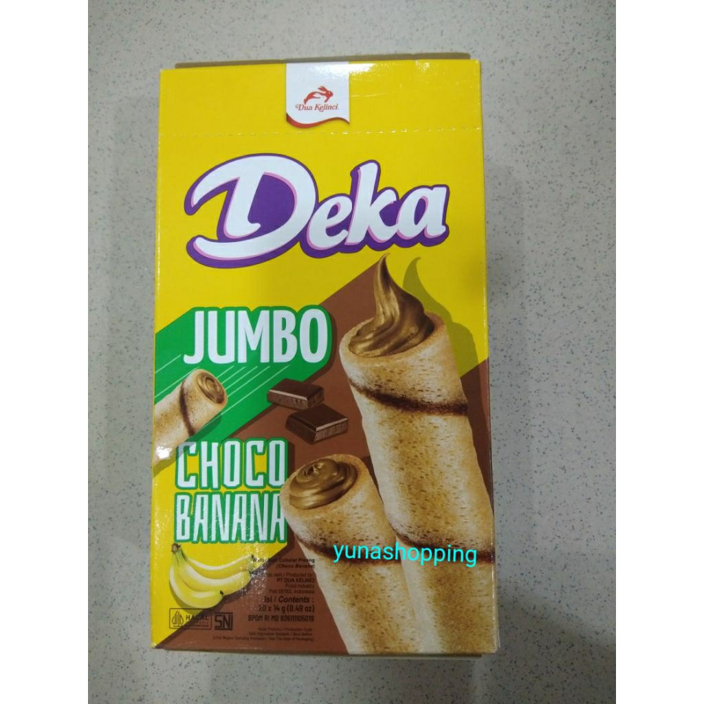 Deka wafer roll choco banana isi 20 pc @14g