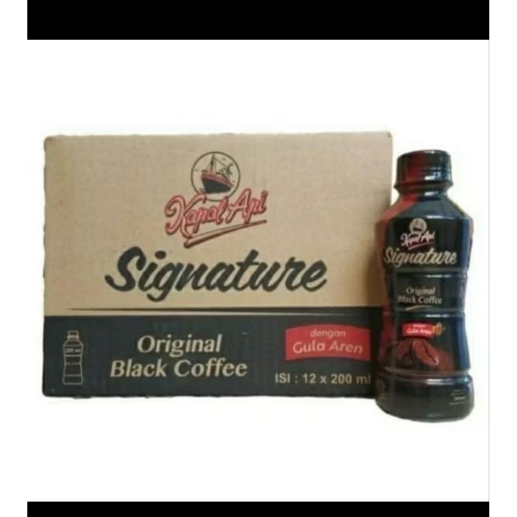 Kopi kapal api mix signature kemasan botol 200ml 1 dus isi 12 botol