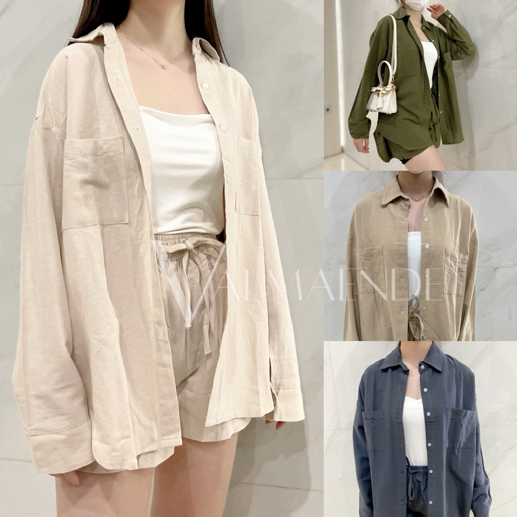 [NEW] Jessie Linen Set | Baju Wanita One Set