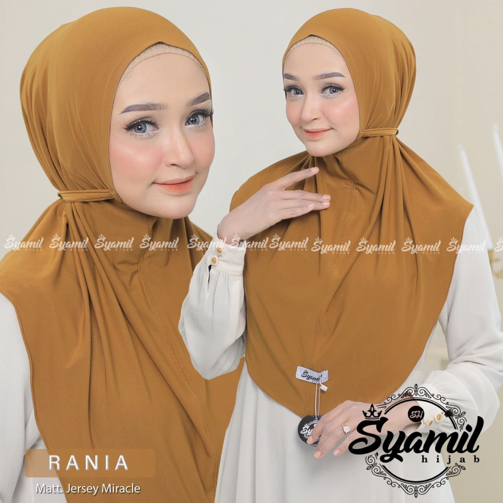 SYAMIL HIJAB, Hijab instan RANIA, jersey miracle