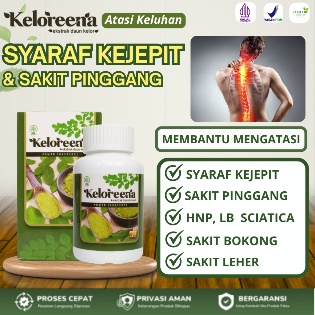 Obat Herbal untuk Saraf Kejepit, Nyeri Pinggang, Kaku Leher, Pegal Linu, Nyeri Sendi, Rematik, Encok