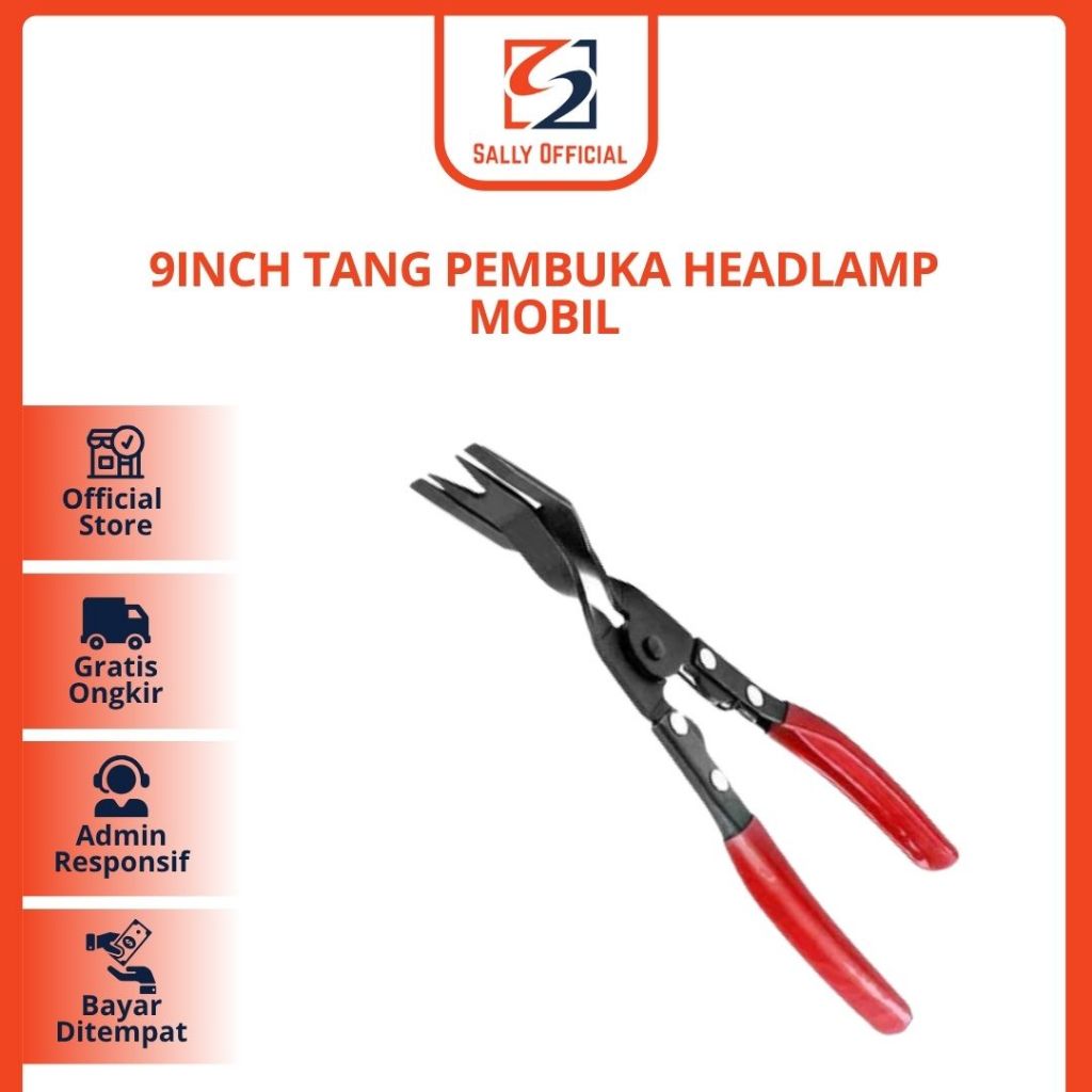 9inch Tang pembuka headlamp Mobil Tang Lancip Tang klip Mobil Keling Plastik Lampu Pembuka Alat Pele