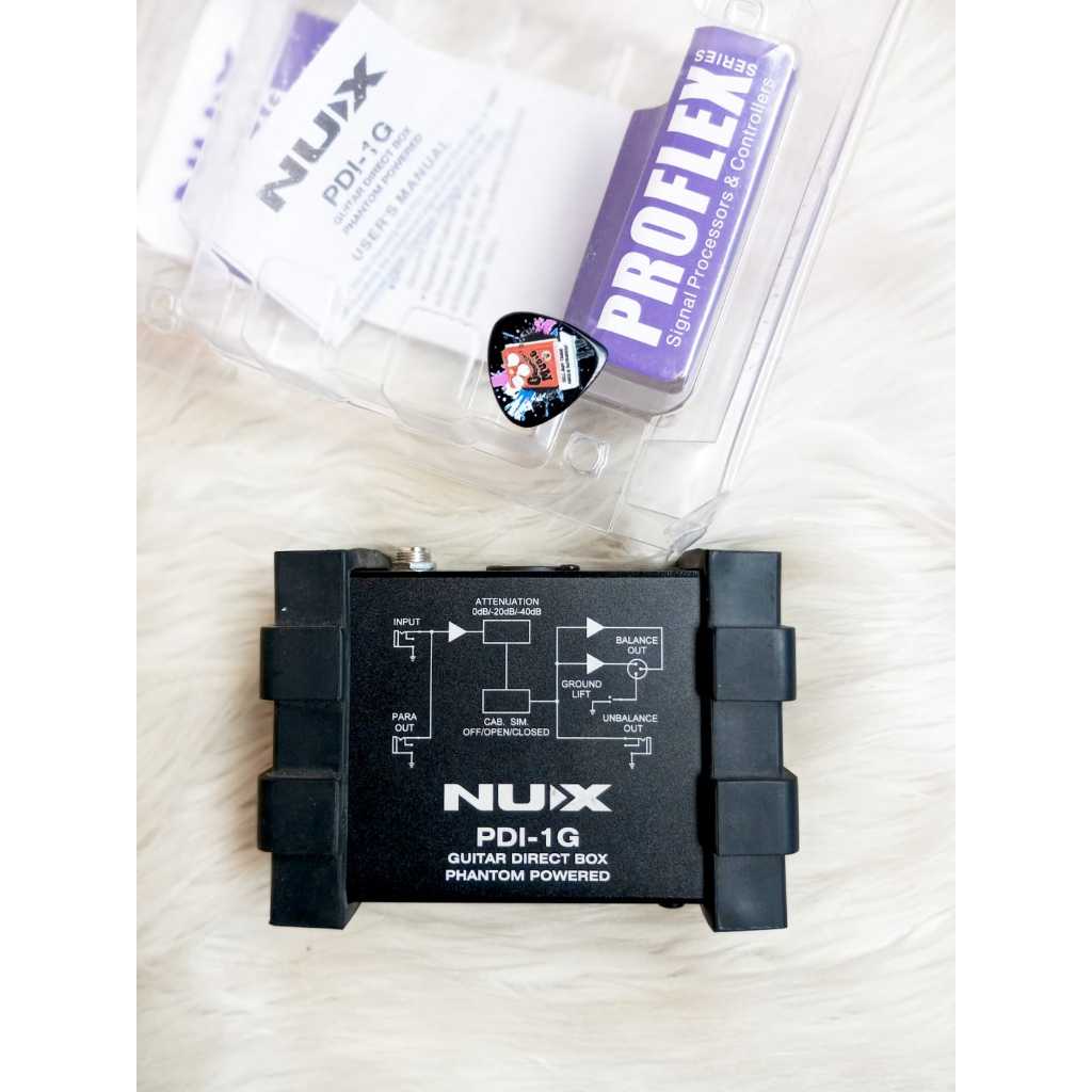 Nux PDI 1G Direct DI Box Cabsim Pedal efek gitar Bass